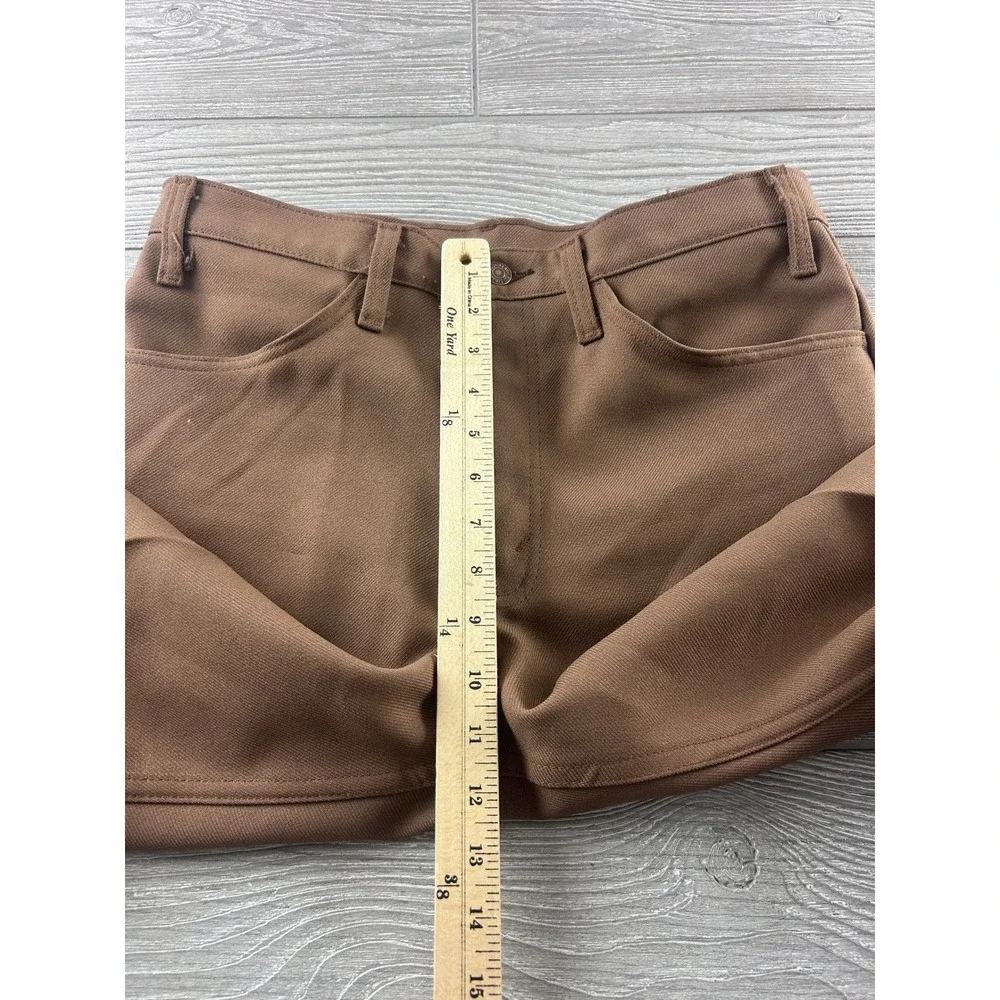 Vintage Levis 517 Sta-Prest Brown Bootcut Pants Made in USA 33x32 10517-6127